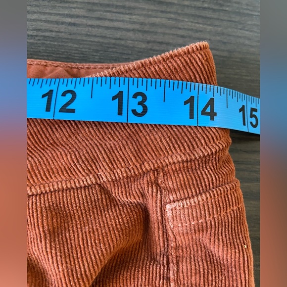 Paige Dark Argan Corduroy Hoxton Ankle Pants Size 27 - Picture 9 of 12